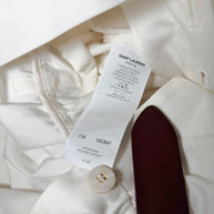 SAINT LAURENT 2023 White Utility Jumpsuit FR 36 NWT