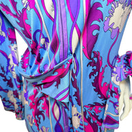Vintage Emilio Pucci Psychedelic Print Long Sleeve Midi Dress | 1960s–1970s Italy