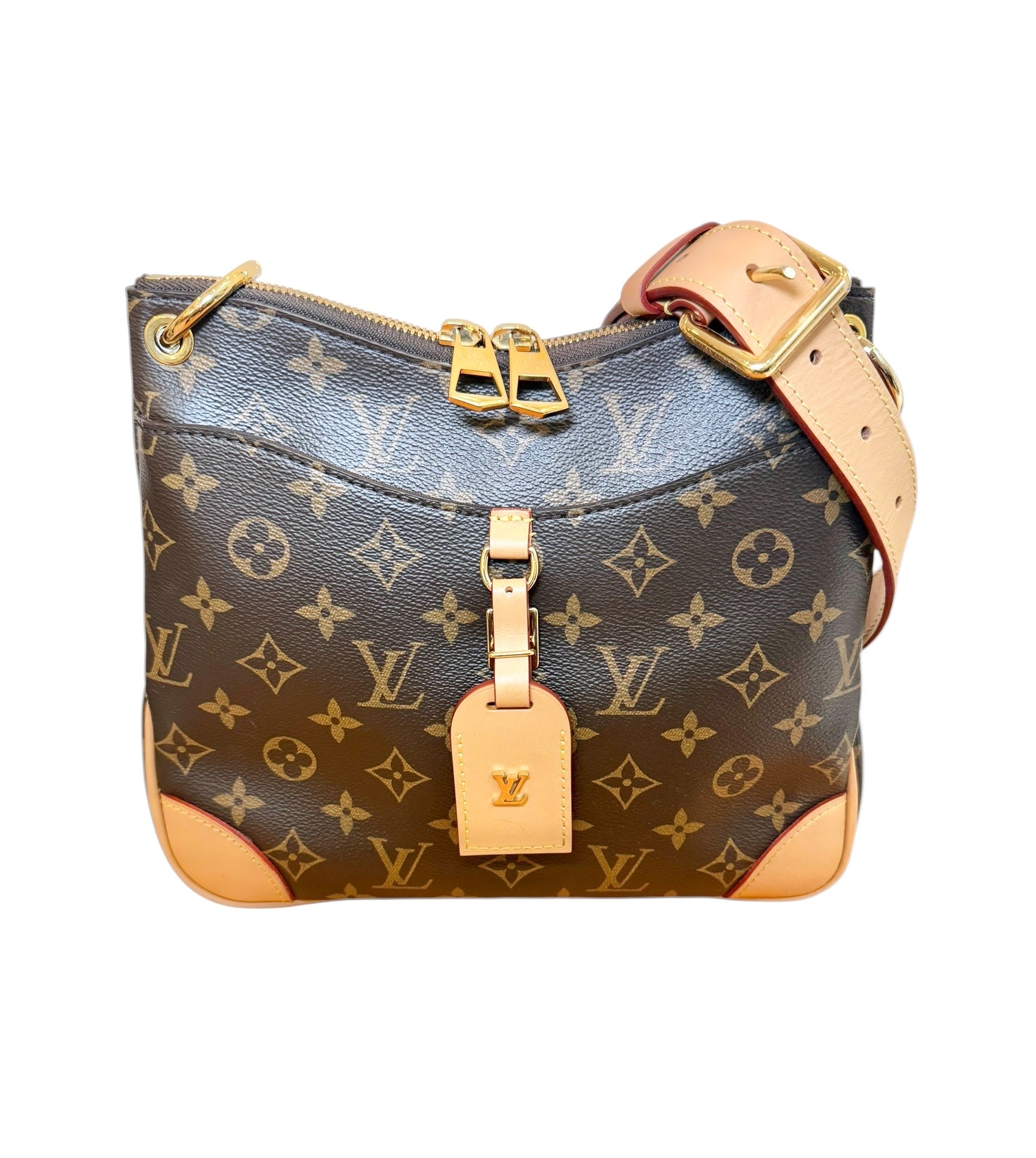 Louis Vuitton Odeon NM PM Monogram Canvas Crossbody Bag Full Set, Like New (M45354)
