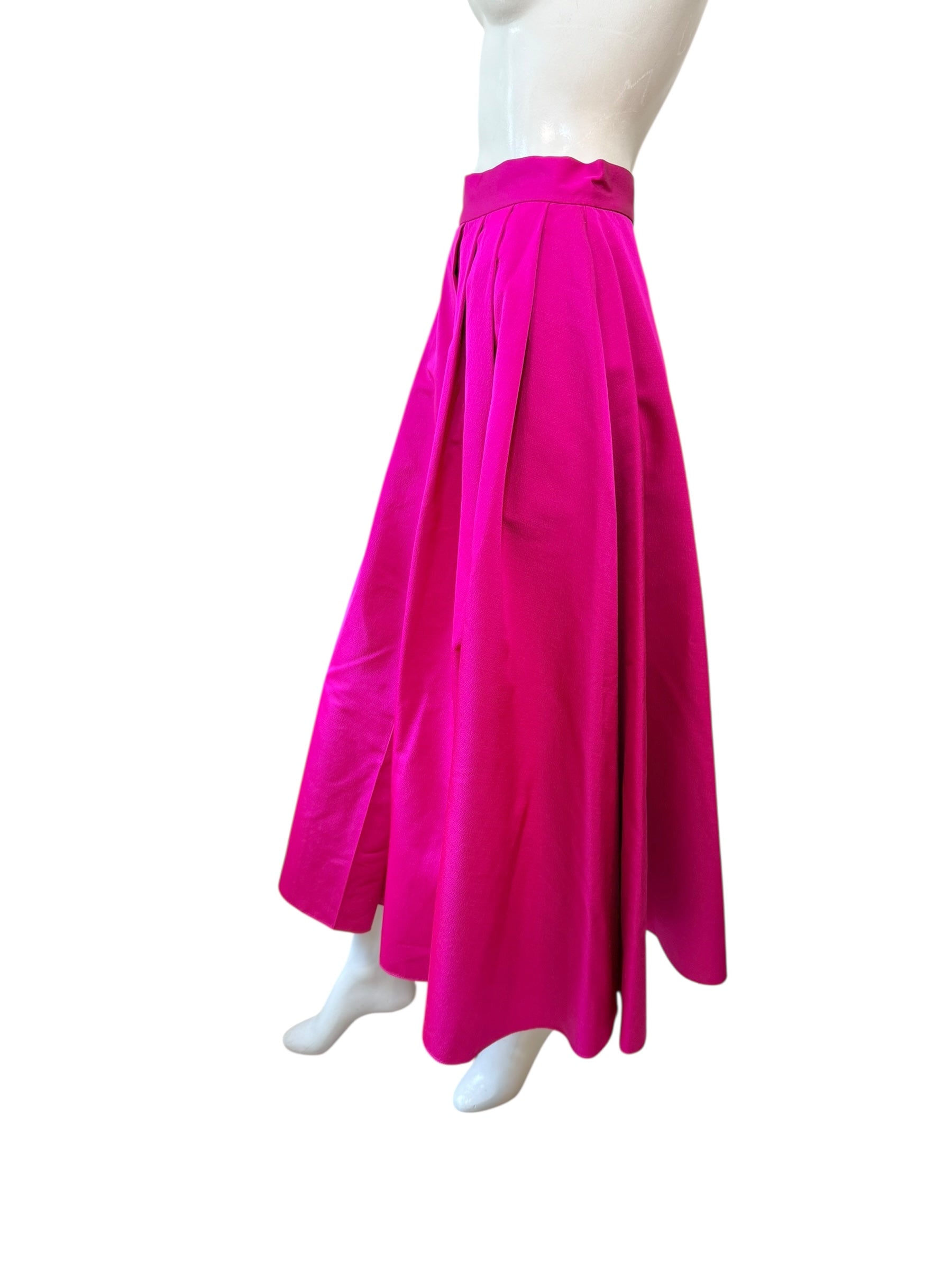 Christian Dior Fuchsia Wool Silk Skirt Suit Set 2023 Size FR36 US4