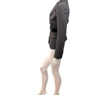 Christian Dior SS2011 3-Piece Wool Blazer, Removable Cape & Logo Belt Set FR36 | Galliano Era