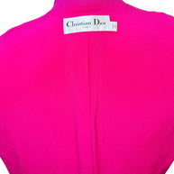 Christian Dior Fuchsia Wool Silk Skirt Suit Set 2023 Size FR36 US4