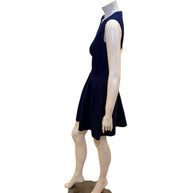 Alaïa Sculpted Knit Dress & Cropped Cardigan Set Blue IT 38 /40