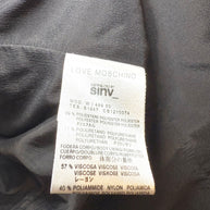 Love Moschino Black Tailored Jacket with Corset Lace-Up Sides IT 42 / US 6 (FW18/19)