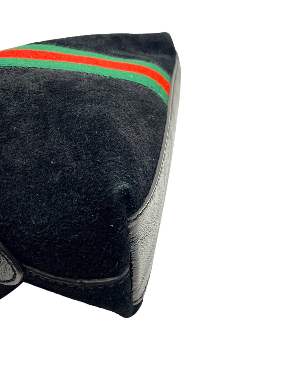 Gucci Ophidia Black Suede GG Web Shoulder Bag | Italy c. 2018–2019