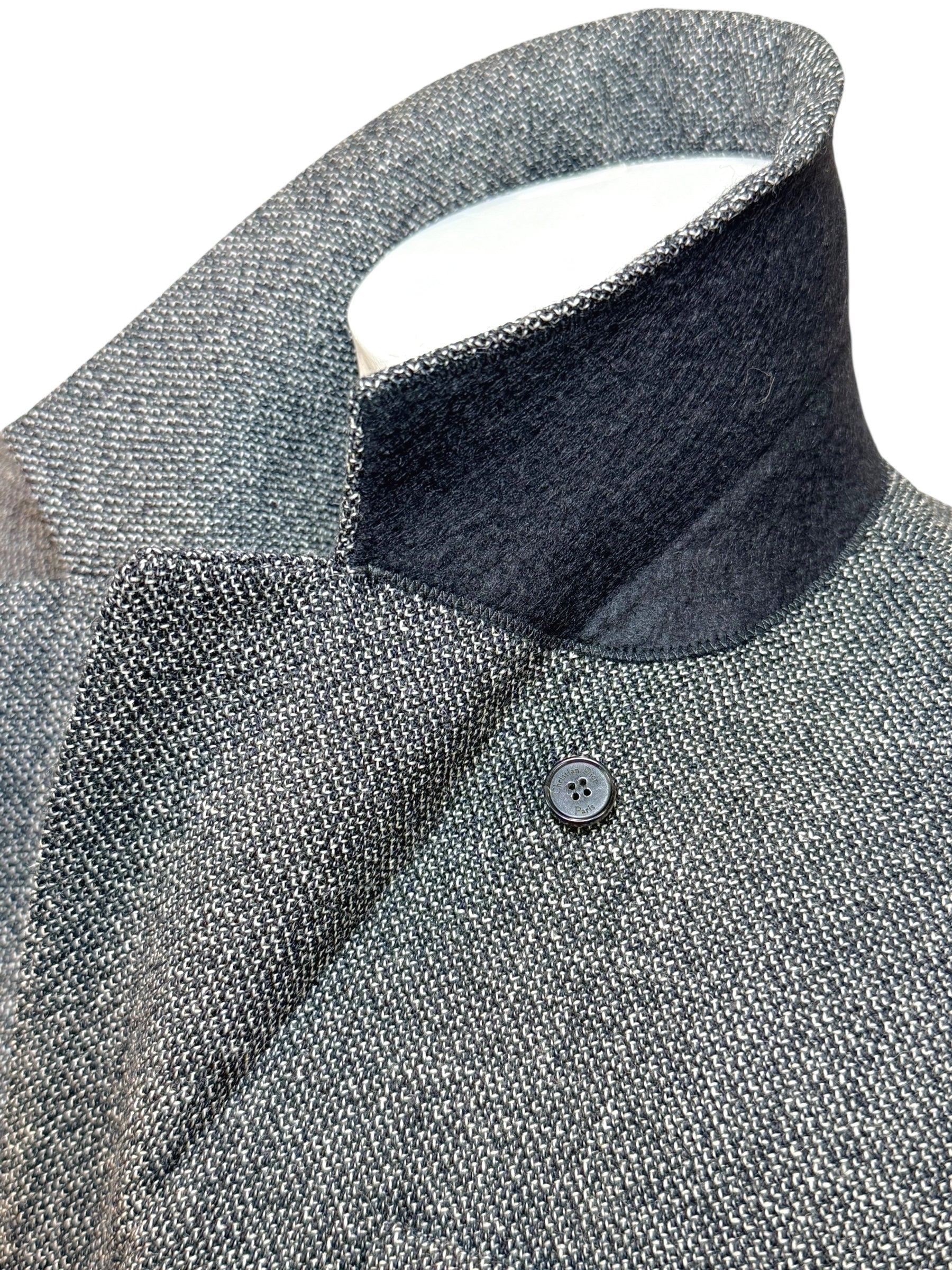 Christian Dior SS2011 3-Piece Wool Blazer, Removable Cape & Logo Belt Set FR36 | Galliano Era