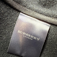 Burberry Black Wool Duffle Jacket with Hood Made in England (Early 2000s) S