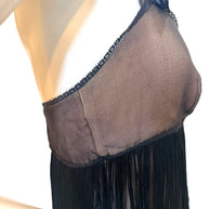 Dolce & Gabbana Sheer Silk Bow Strap Dress Early 2000s IT 44