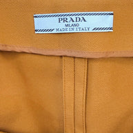 Prada SS2023 Camel Jacket & Pencil Skirt Set IT 38 | Sculpted Made in Italy
