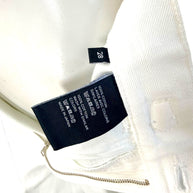 Celine White Cotton Denim Culotte Shorts Gold Hardware 28