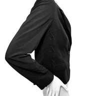 Love Moschino Black Tailored Jacket with Corset Lace-Up Sides IT 42 / US 6 (FW18/19)