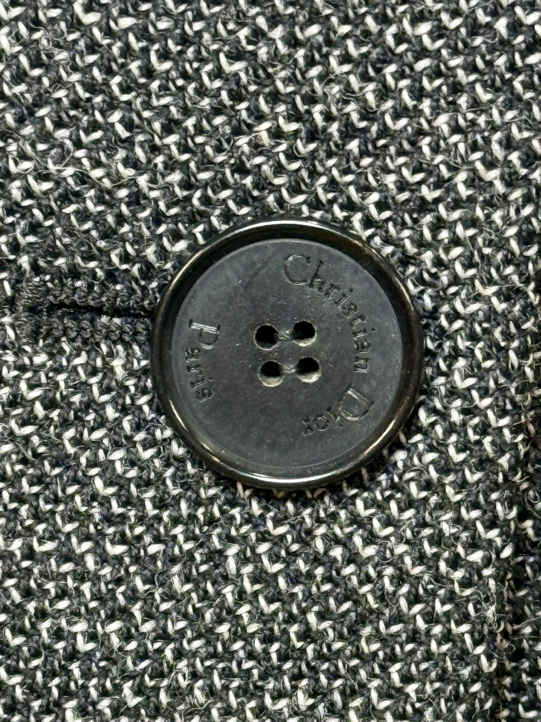 Christian Dior SS2011 3-Piece Wool Blazer, Removable Cape & Logo Belt Set FR36 | Galliano Era