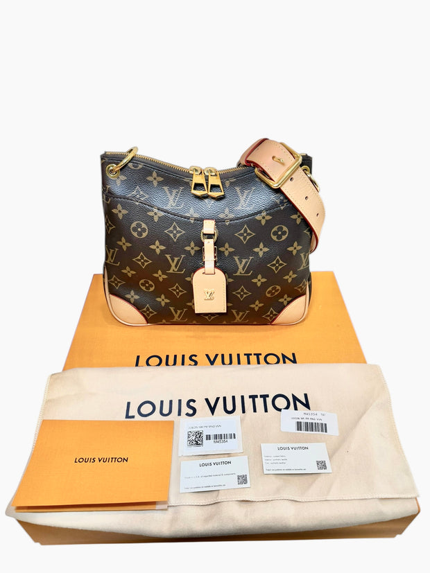 Louis Vuitton Odeon NM PM Monogram Canvas Crossbody Bag Full Set, Like New (M45354)