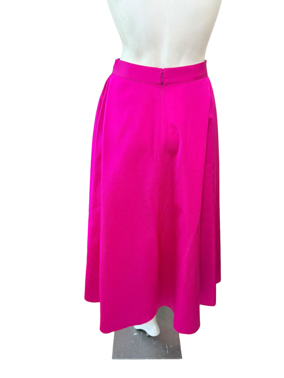 Christian Dior Fuchsia Wool Silk Skirt Suit Set 2023 Size FR36 US4