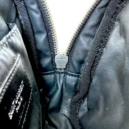 Saint Laurent Paris YSL Black Quilted Leather Mini Camera / Cosmetic Bag