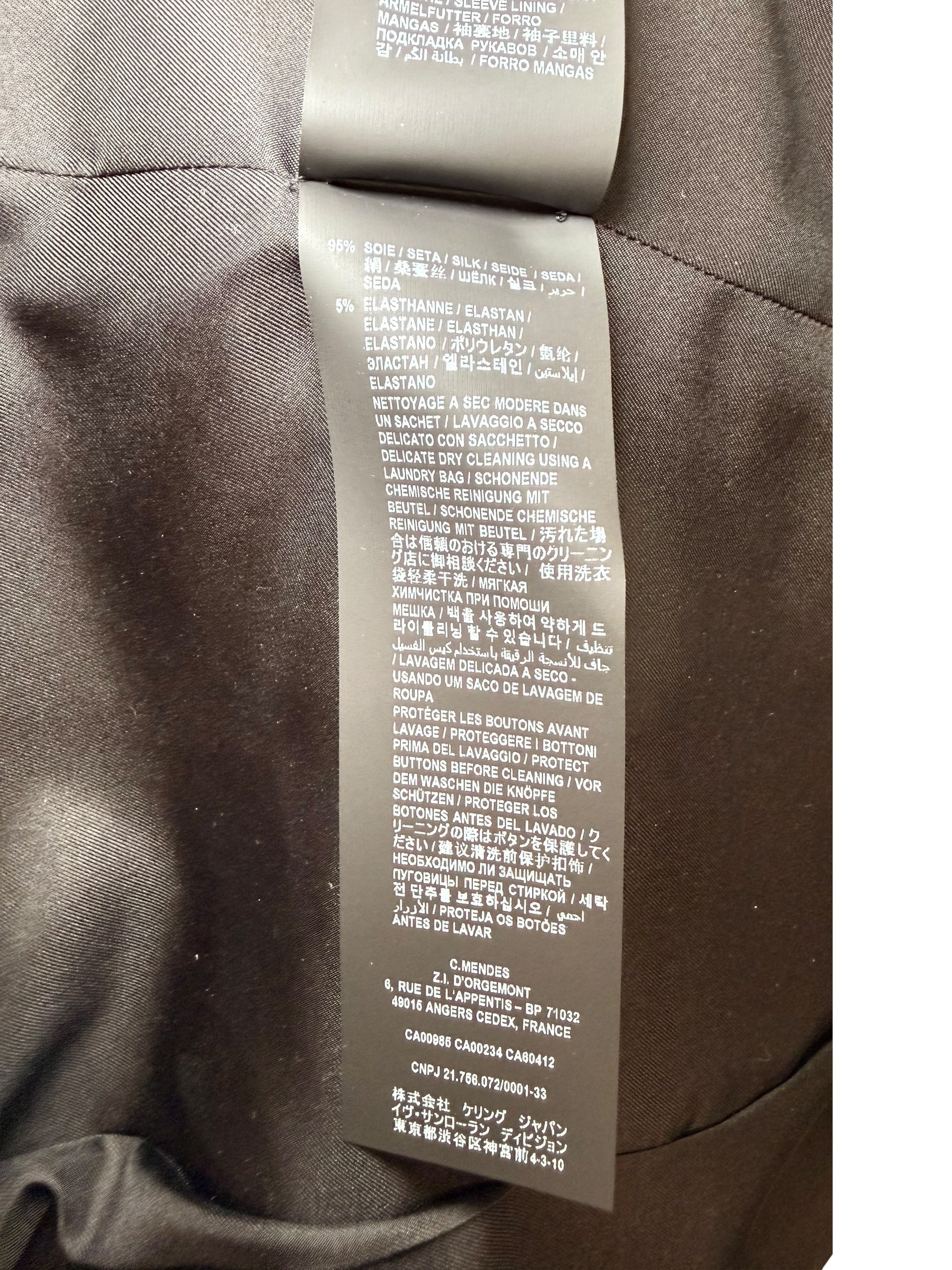 Saint Laurent Green Tweed Jacket 2021 FR38 | Anthony Vaccarello Paris Blazer