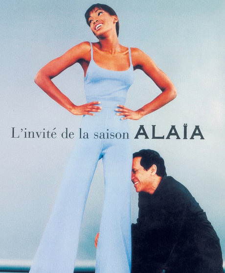 Alaia archival fashion campaign imagery representing authenticated pre-owned Alaia luxury dresses, knitwear, shoes, and accessories at Refined Concierge Consignment