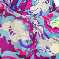Vintage Emilio Pucci Psychedelic Print Long Sleeve Midi Dress | 1960s–1970s Italy