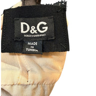 Dolce & Gabbana Sheer Silk Bow Strap Dress Early 2000s IT 44