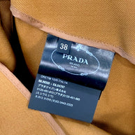 Prada SS2023 Camel Jacket & Pencil Skirt Set IT 38 | Sculpted Made in Italy