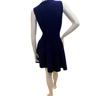 Alaïa Sculpted Knit Dress & Cropped Cardigan Set Blue IT 38 /40
