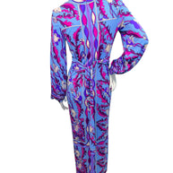 Vintage Emilio Pucci Psychedelic Print Long Sleeve Midi Dress | 1960s–1970s Italy