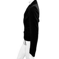 Love Moschino Black Tailored Jacket with Corset Lace-Up Sides IT 42 / US 6 (FW18/19)