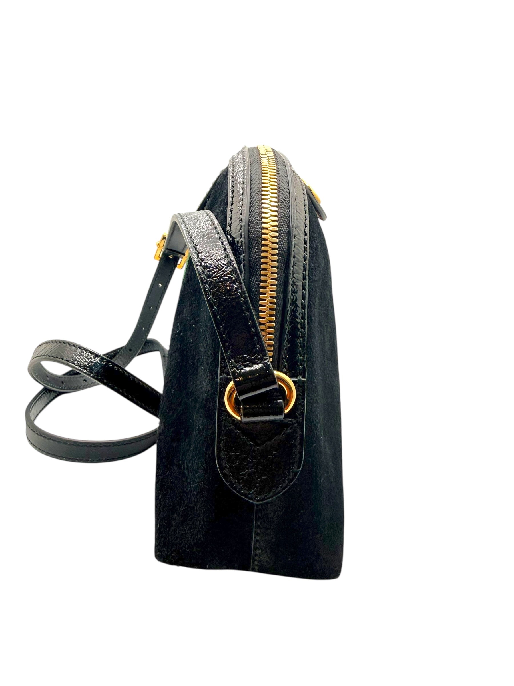 Gucci Ophidia Black Suede GG Web Shoulder Bag | Italy c. 2018–2019