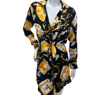 Moschino Couture Perfume Print Wrap Dress – Jeremy Scott Era IT 40