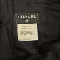 Chanel Vintage Fall/Winter 2007–2008 Black Wool Silk Skirt Suit (FR 38 / US 6)