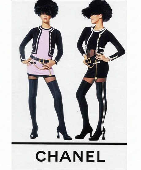 Chanel archival fashion campaign imagery representing authenticated pre-owned Chanel clothing and accessories available at Refined Concierge Consignment