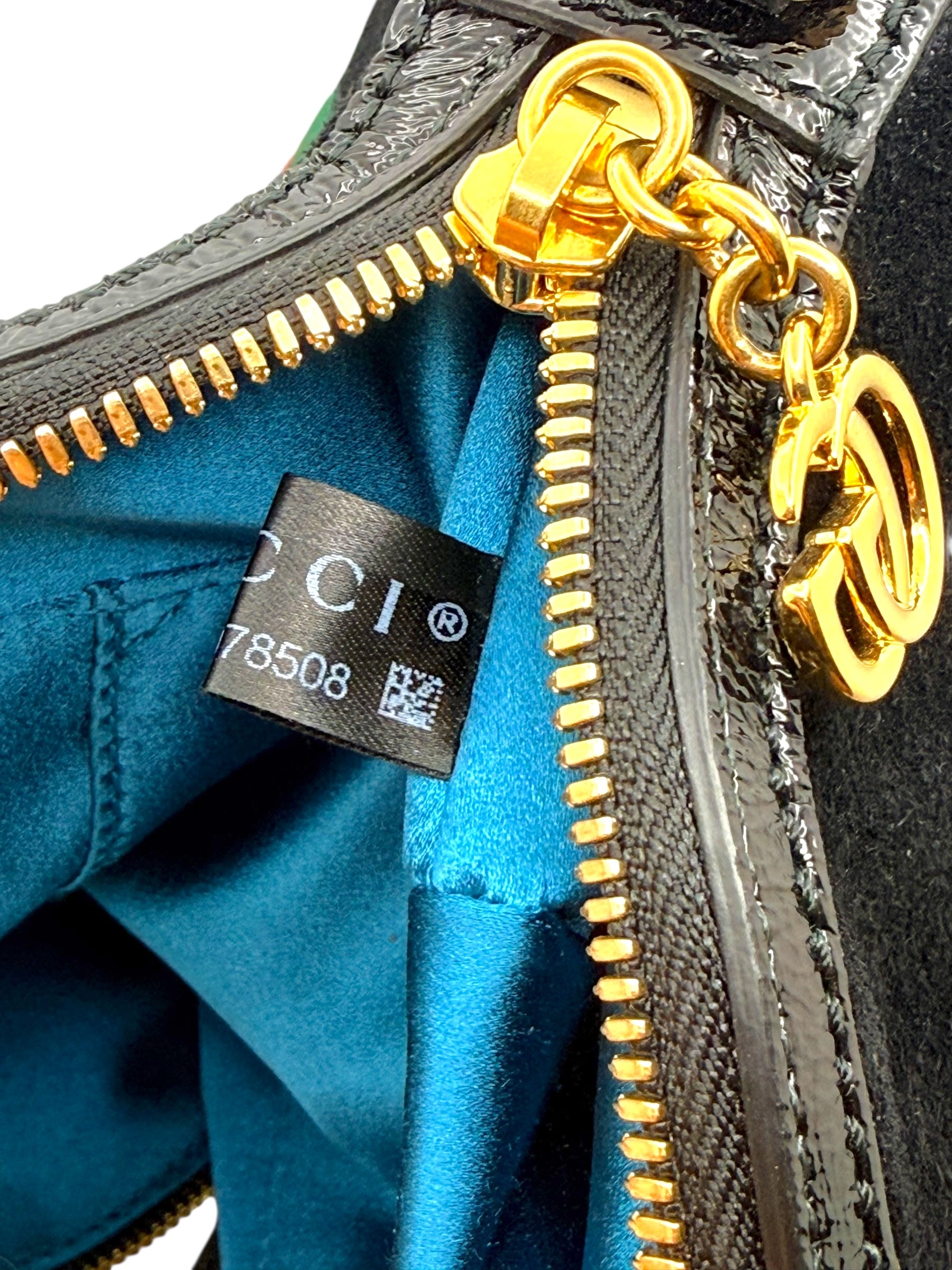 Gucci Ophidia Black Suede GG Web Shoulder Bag | Italy c. 2018–2019