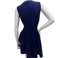 Alaïa Sculpted Knit Dress & Cropped Cardigan Set Blue IT 38 /40