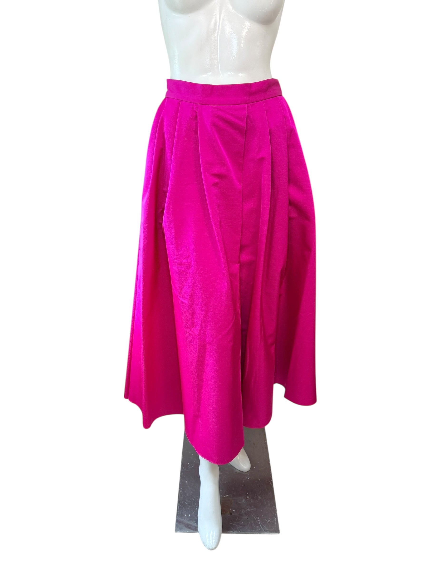 Christian Dior Fuchsia Wool Silk Skirt Suit Set 2023 Size FR36 US4