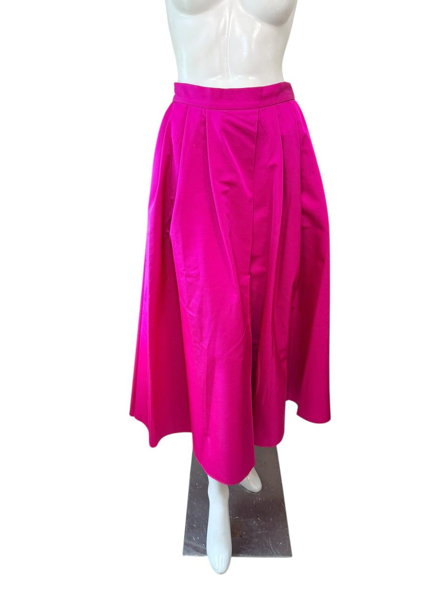 Christian Dior Fuchsia Wool Silk Skirt Suit Set 2023 Size FR36 US4