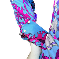 Vintage Emilio Pucci Psychedelic Print Long Sleeve Midi Dress | 1960s–1970s Italy