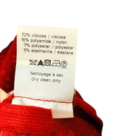 Alaïa Red Jacquard Knit Fit & Flare Dress – Spring/Summer 2017 IT 38