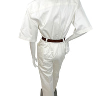 SAINT LAURENT 2023 White Utility Jumpsuit FR 36 NWT