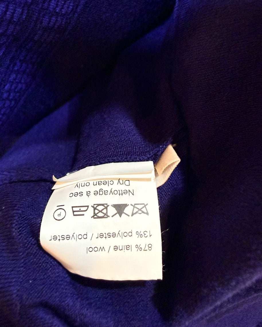 Alaïa Sculpted Knit Dress & Cropped Cardigan Set Blue IT 38 /40