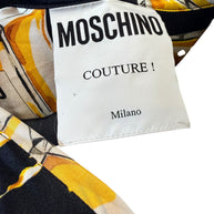 Moschino Couture Perfume Print Wrap Dress – Jeremy Scott Era IT 40