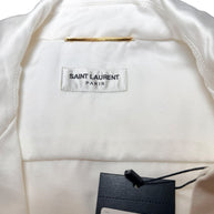 SAINT LAURENT 2023 White Utility Jumpsuit FR 36 NWT