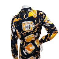 Moschino Couture Perfume Print Wrap Dress – Jeremy Scott Era IT 40