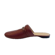Givenchy burgundy leather slip-on shoe on a white background