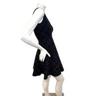 Alaïa Black Textured Knit Fit & Flare Dress IT 40 Made in Italy