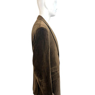 Ralph Lauren Purple Label Men’s Brown Velvet Blazer 46L Italian Tailored