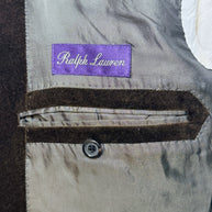 Ralph Lauren Purple Label Men’s Brown Velvet Blazer 46L Italian Tailored