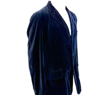Burberry London Men’s Navy Velvet Jacket Floral Lining IT 54