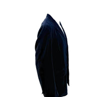 Burberry London Men’s Navy Velvet Jacket Floral Lining IT 54