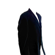 Burberry London Men’s Black Velvet Jacket Bond Street Model Size 46 Long