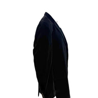 Burberry London Men’s Black Velvet Jacket Bond Street Model Size 46 Long